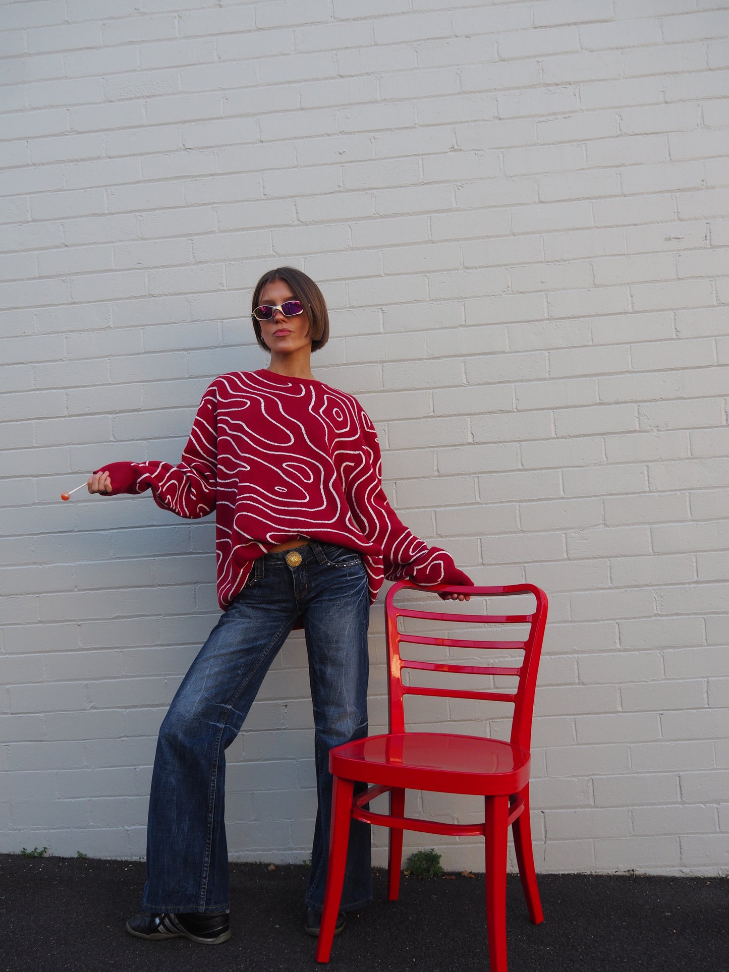 VOYAGER SWEATER - RED