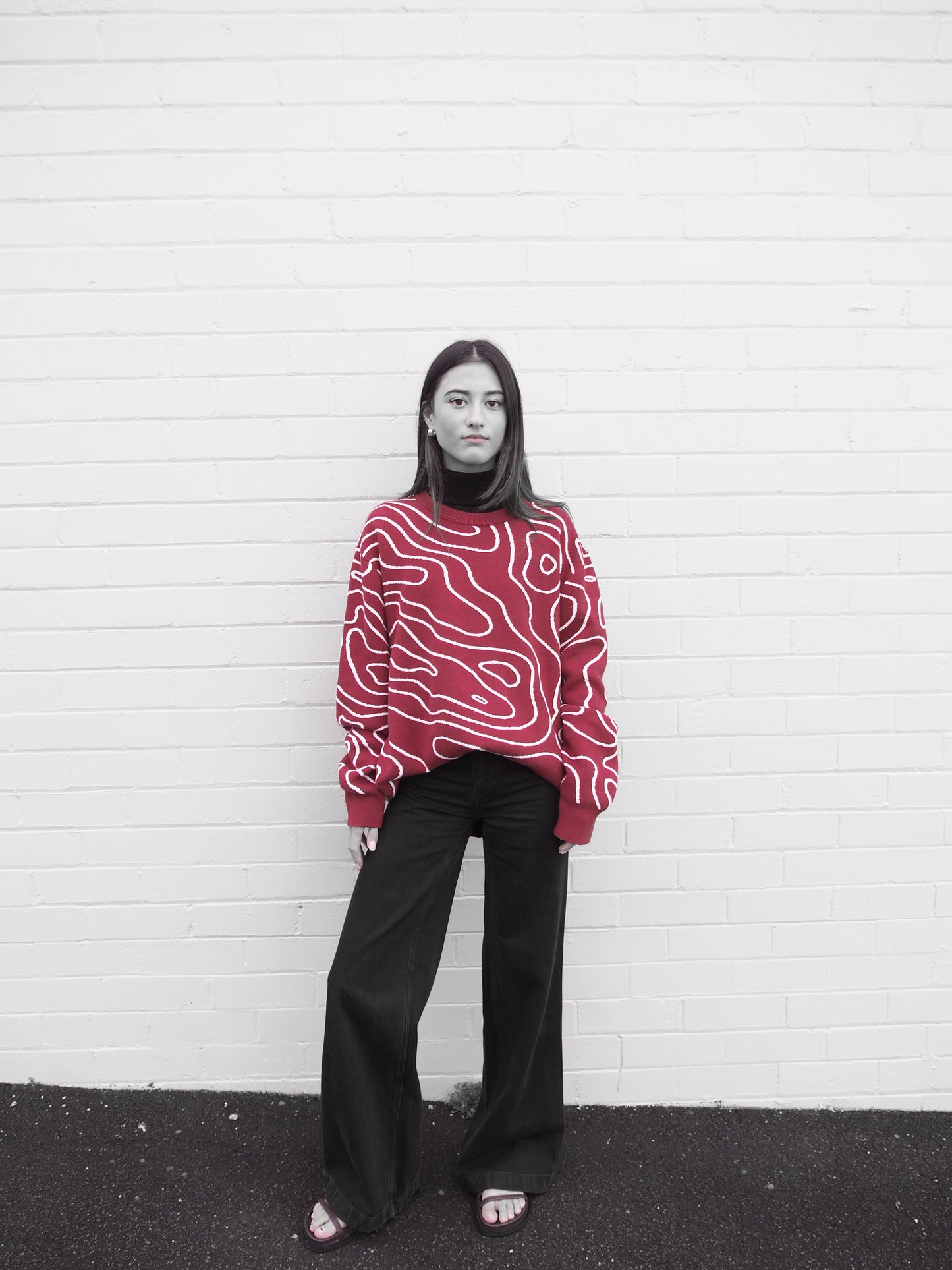 VOYAGER SWEATER - RED