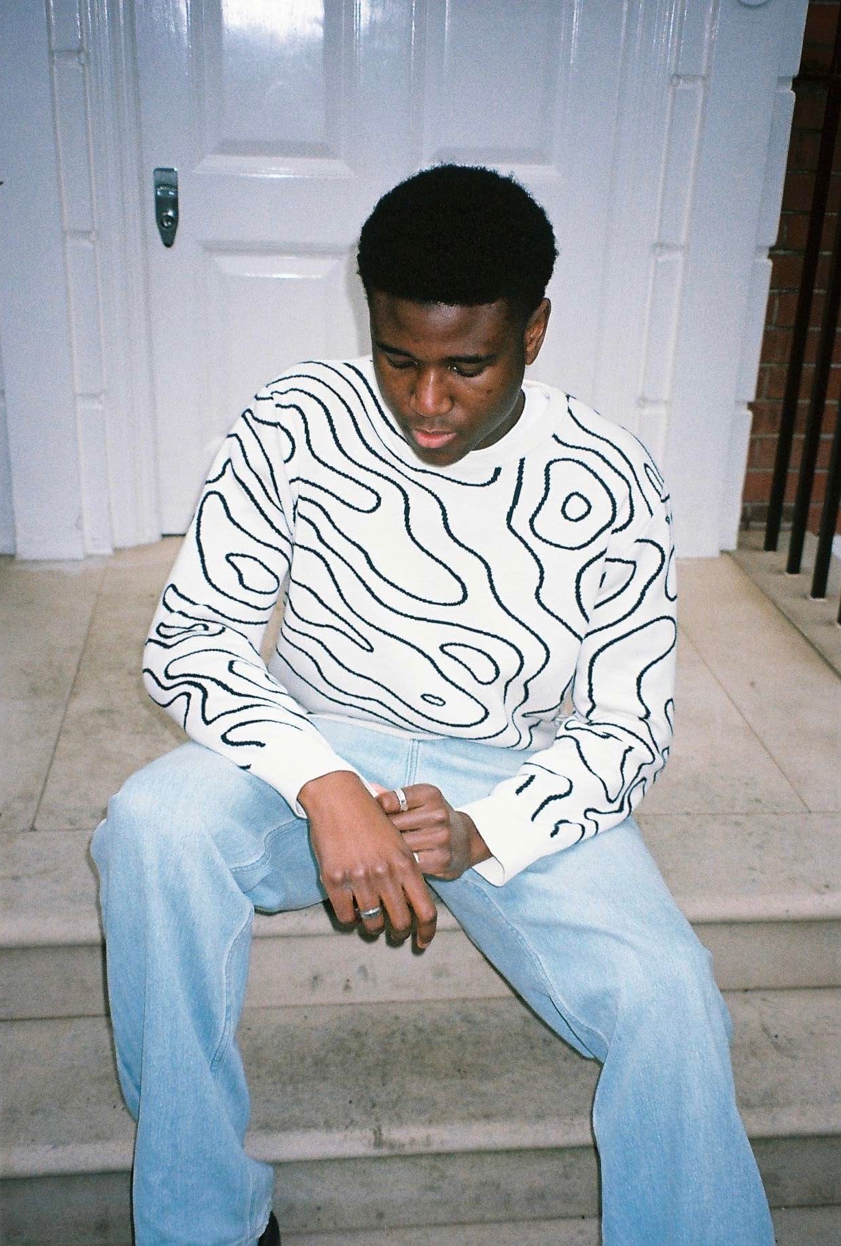 VOYAGER SWEATER "WHITE"